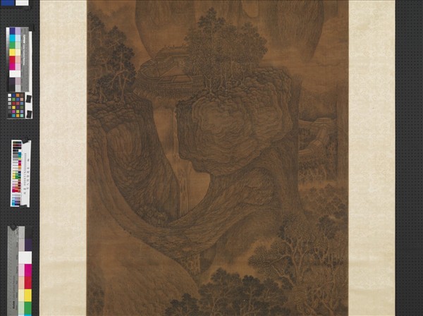 宋人陡壑飛泉　軸