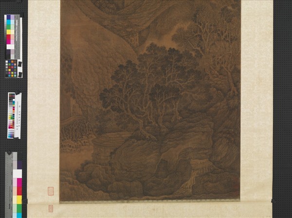 宋人陡壑飛泉　軸