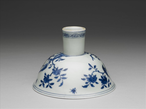 青花花鳥紋高足碗