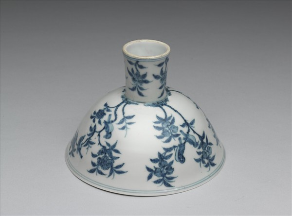 青花花鳥紋高足碗