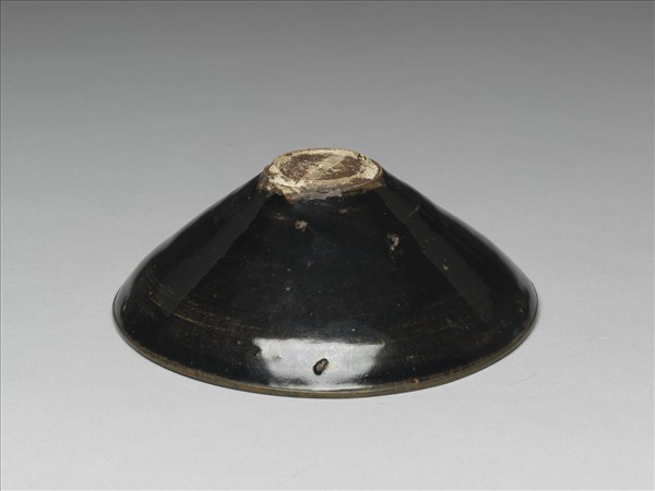 吉州窯 黑釉葉紋碗