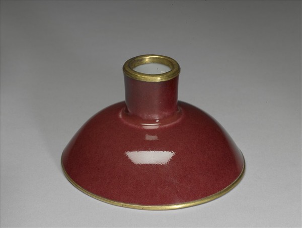霽紅釉高足碗