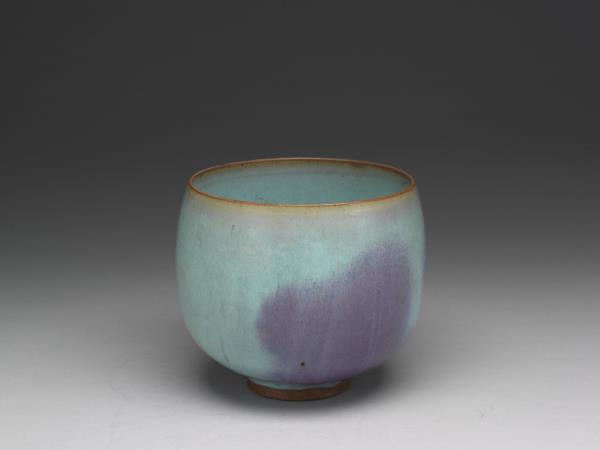 鈞窯天青釉紫斑盂- 故宮