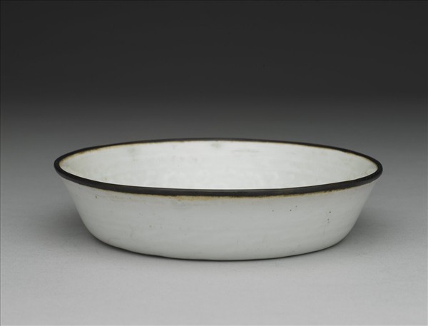 湘湖窯 青白瓷印花雙魚紋洗