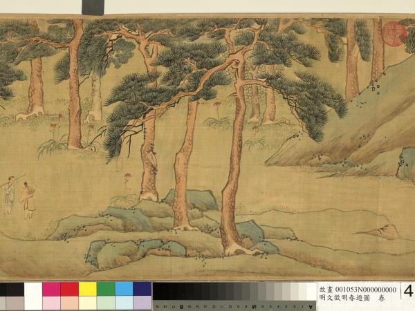 明文徵明春遊圖　卷