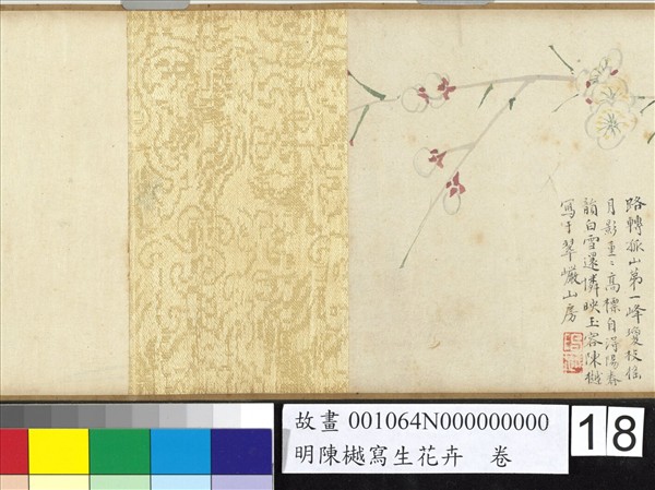 明陳樾寫生花卉　卷　後幅