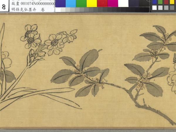 明孫克弘墨卉　卷