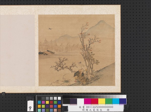 明周之冕寫生　冊　殘荷秋鷺