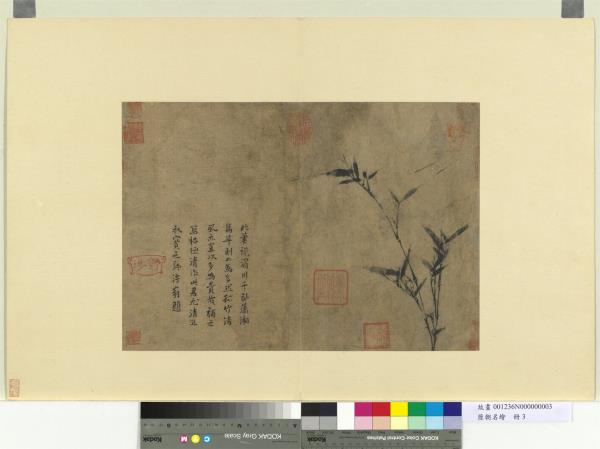 歷朝名繪　冊　宋揚无咎畫竹