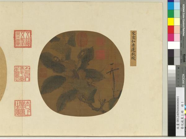 藝苑藏真（上）　冊　宋徽宗栗蓬秋綻