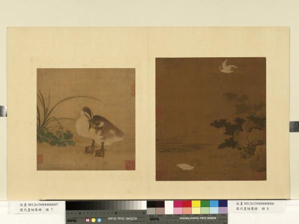 歷代畫幅集冊　冊　無款乳鴨