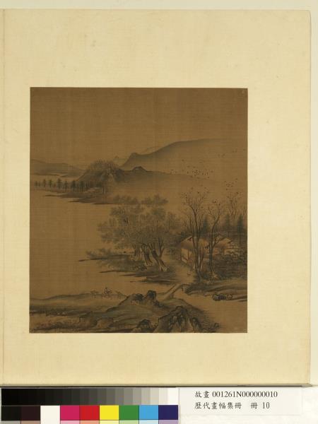 歷代畫幅集冊　冊　無款蘆汀白鷺