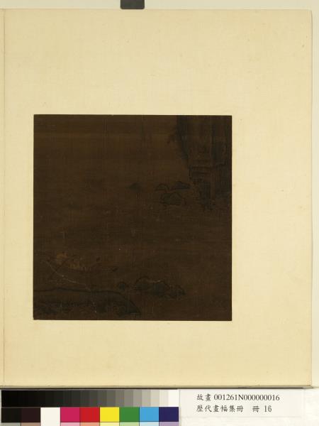 歷代畫幅集冊　冊　無款赤壁圖