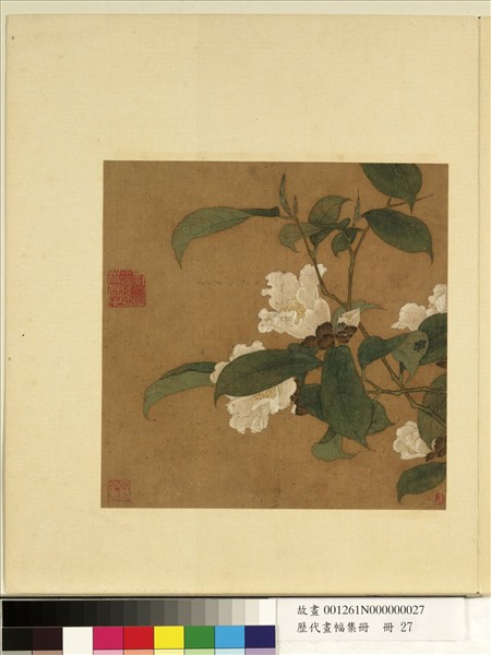 歷代畫幅集冊　冊　無款花鳥草蟲