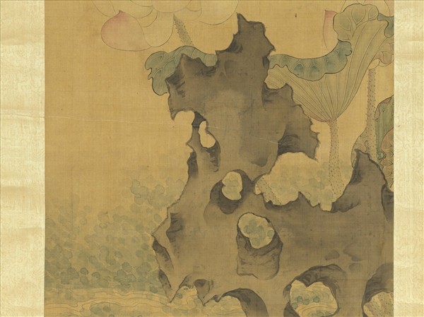 明陳洪綬畫荷花　軸