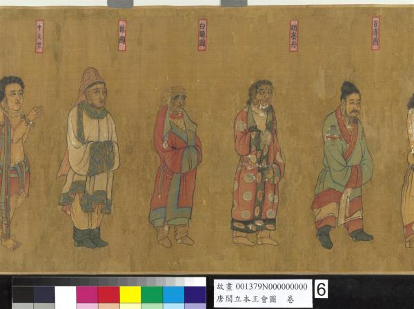 唐閻立本王會圖　卷