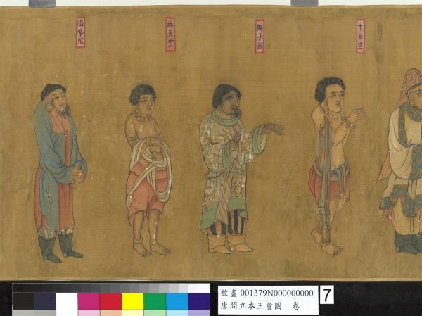 唐閻立本王會圖　卷