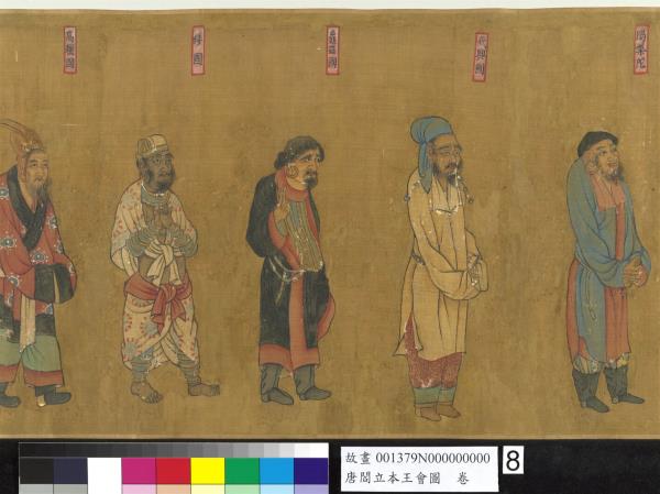 唐閻立本王會圖　卷