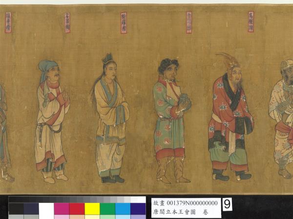 唐閻立本王會圖　卷