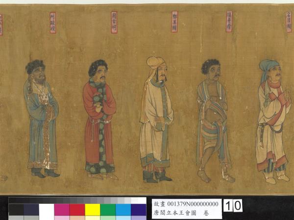 唐閻立本王會圖　卷