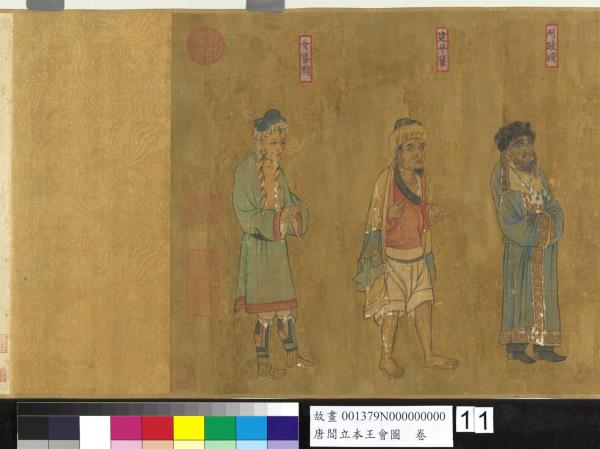 唐閻立本王會圖　卷