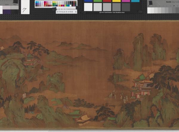 唐李昭道蓬萊宮闕圖　卷