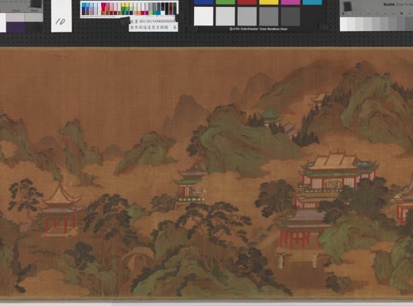 唐李昭道蓬萊宮闕圖　卷