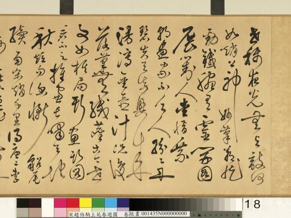 宋趙伯駒上苑春遊圖　卷