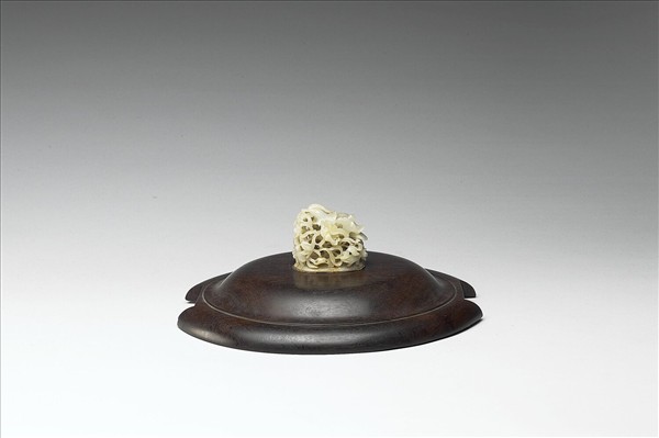 鴛鴦荷葉紋玉頂