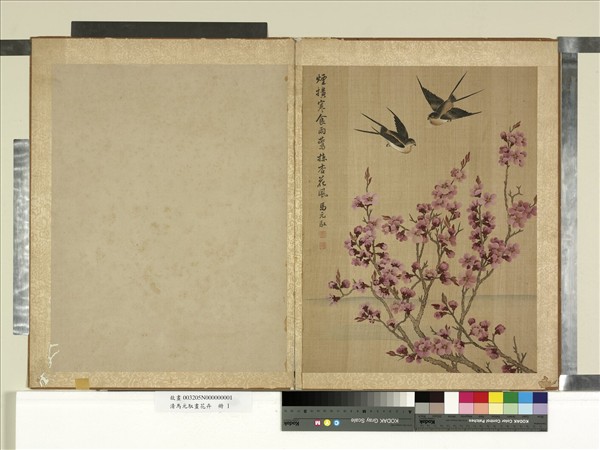 清馬元馭畫花卉　冊　杏花燕子