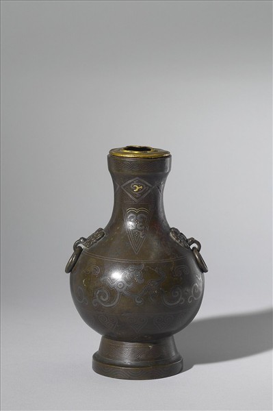 錯金銀龍紋圓壺