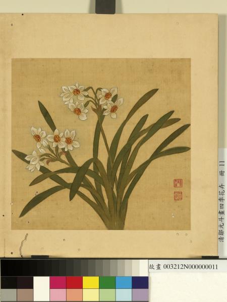 清鄒元斗畫四季花卉　冊　水仙