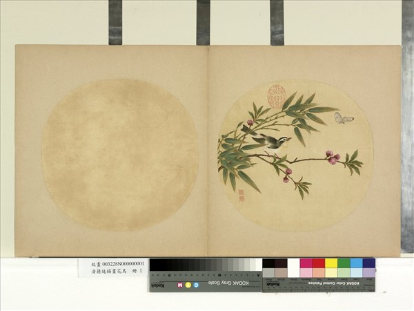 清蔣廷錫畫花鳥　冊　桃竹畫眉