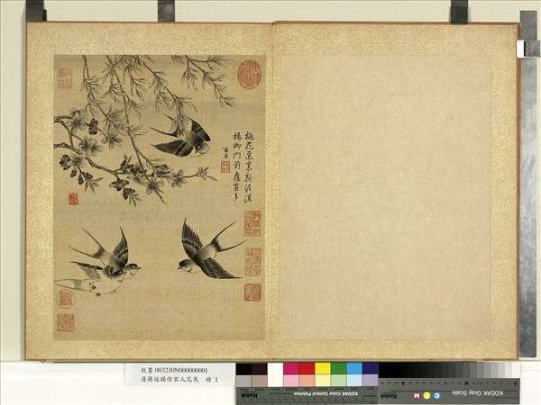 清蔣廷錫仿宋人花鳥　冊　楊柳桃花