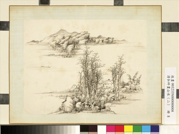 清弘旿畫山水（二）　冊　秋江獨釣