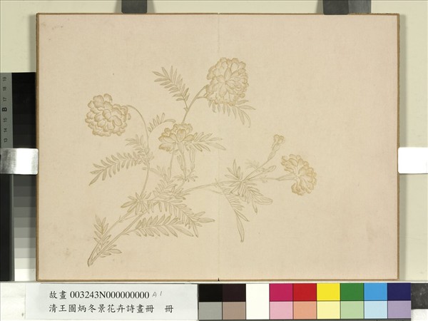 清王圖炳冬景花卉詩畫冊　冊