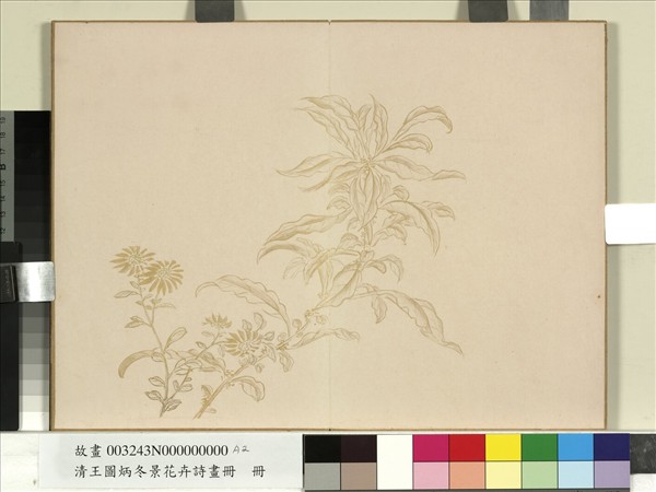 清王圖炳冬景花卉詩畫冊　冊