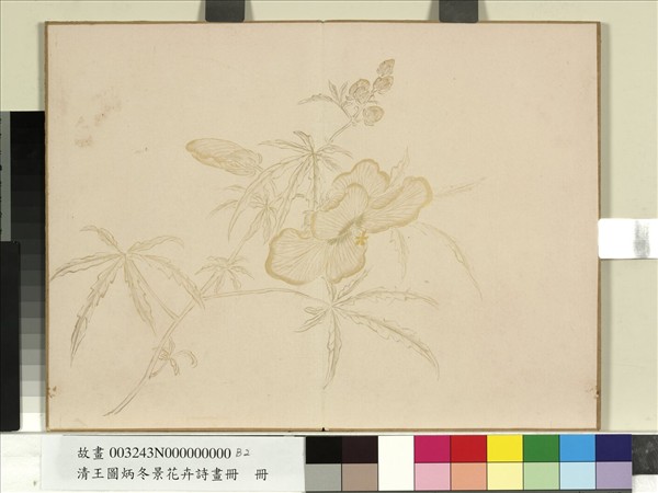 清王圖炳冬景花卉詩畫冊　冊