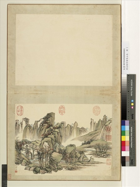 清永瑢仿諸家山水　冊　仿荊浩山水