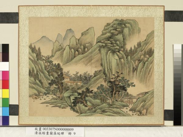 清永瑢畫蘭藻延暉　冊　竹塢茆屋