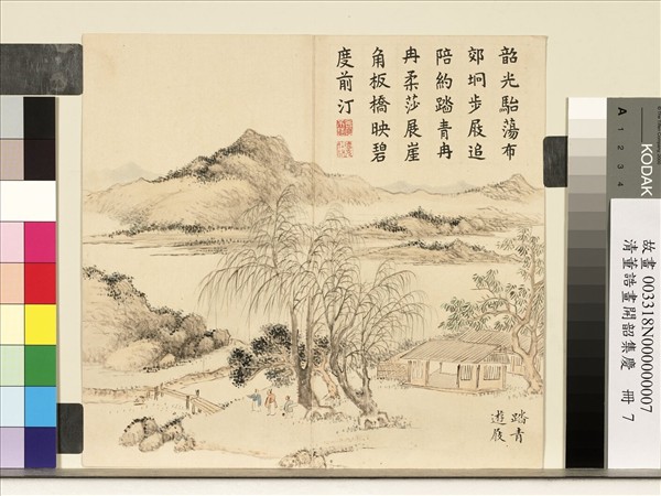 清董誥畫開韶集慶　冊　踏青遊屐