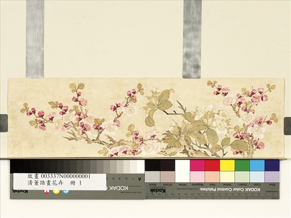 清董誥畫花卉　冊　杏花梨花