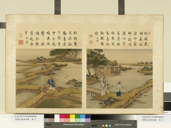 清陳枚畫耕織圖　冊　初秧