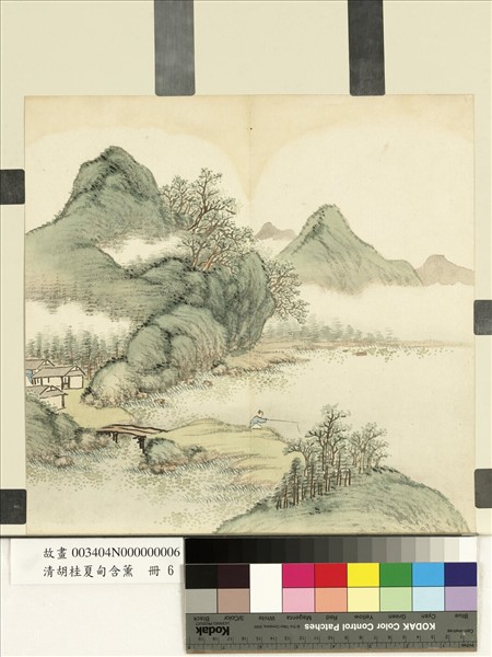 清胡桂夏甸含薰　冊　堤岸閒釣