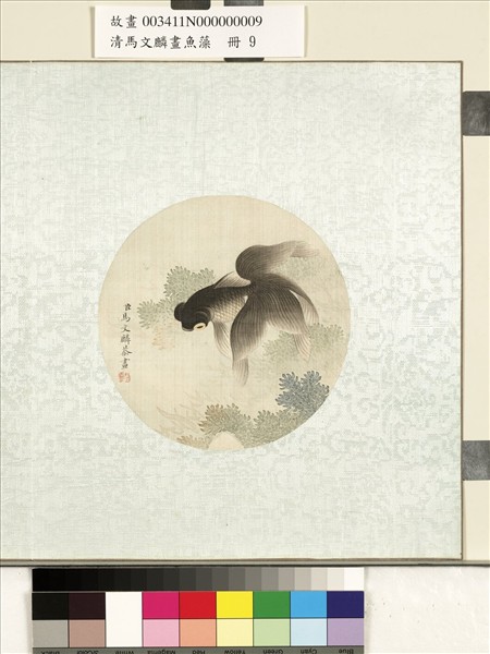 清馬文麟畫魚藻　冊　金魚