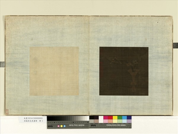 清無款花鳥畫冊　冊　瓶梅