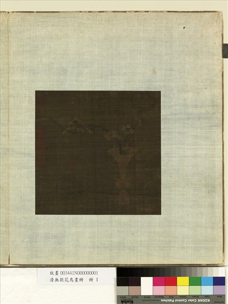 清無款花鳥畫冊　冊　瓶梅