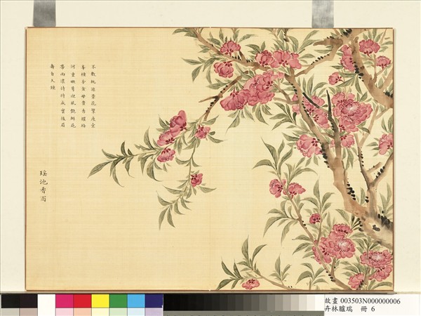 卉林臚瑞　冊　清人瑤池香雨