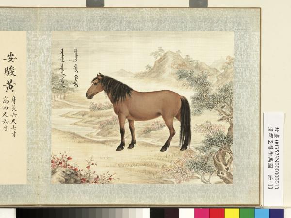 清群臣贊御馬圖　冊　清人安駿黃
