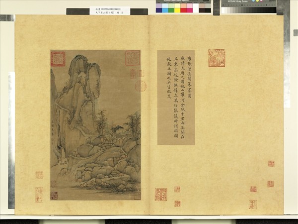 天下名山圖（利）　冊　唐張萱函關策蹇圖